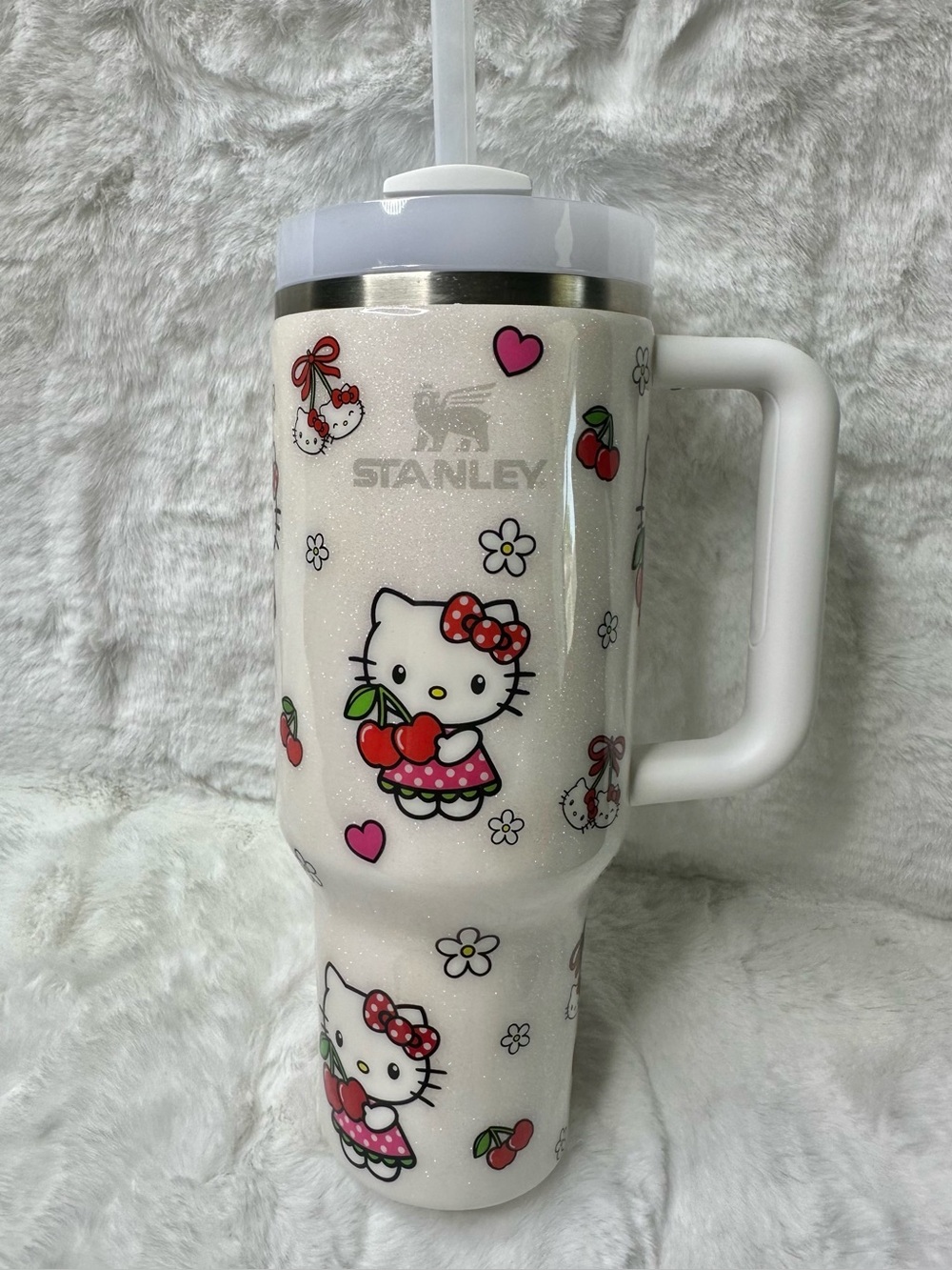 Custom Cherry Hello Kitty Stanley 40oz Tumbler